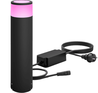 Philips Hue Calla pedestal lamp White and Color Black tall Starter Pack