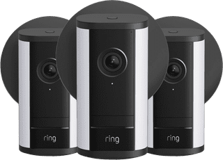 Ring Spotlight Kamera Pro 2. Generation Stecker Schwarz 3er-Pack