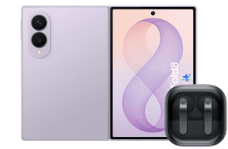 Samsung Galaxy Z Fold 8 256GB Lilac 5G + Samsung Galaxy Buds4 Pro Black