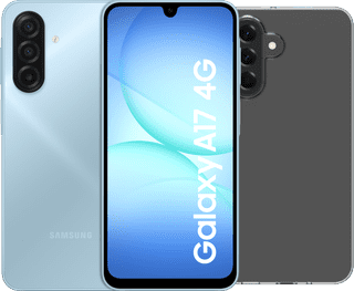 Samsung Galaxy A17 128GB Blau 4G + BlueBuilt Backcover Transparent