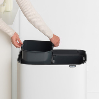 Brabantia Bo Touch Bin 2x 30 Liter White