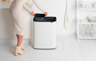 Brabantia Bo Touch Bin 2x 30 Liter White