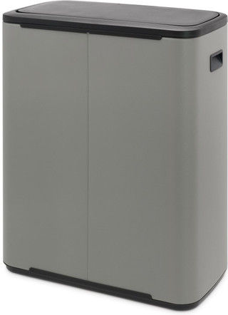 Brabantia Bo Touch Bin 2 x 30 Liter Mineral Concrete Grey