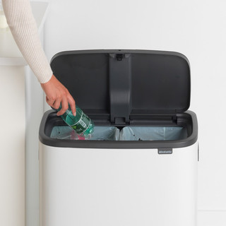 Brabantia Bo Touch Bin 2x 30 Liter White