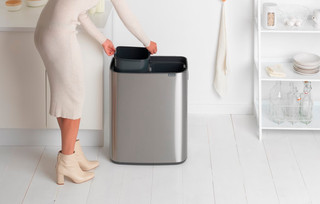Brabantia Bo Touch Bin 2x 30 Liter Edelstahl Fingerprint Proof