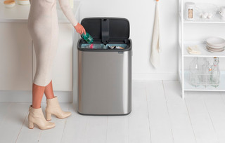 Brabantia Bo Touch Bin 2x 30 Liter Edelstahl Fingerprint Proof