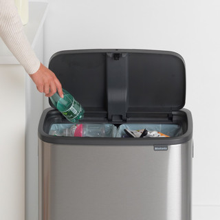 Brabantia Bo Touch Bin 2x 30 Liter Edelstahl Fingerprint Proof