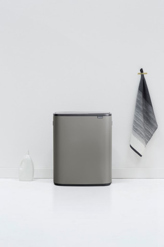 Brabantia Bo Touch Bin 60 Liter Mineral Concrete Grey