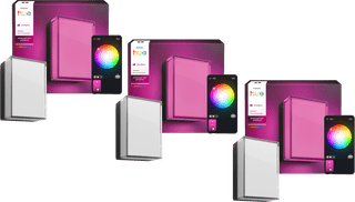 Philips Hue Scenova Wand- und Deckenleuchte Außenbereich 3er-Pack