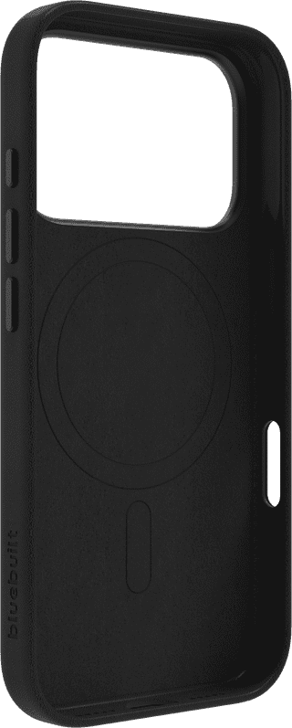 BlueBuilt Backcover mit MagSafe iPhone 18 Pro Leder Schwarz