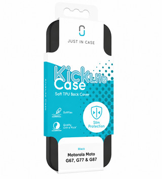 Just in Case Soft Design Motorola Moto G67 / G77 / G87 Backcover Schwarz
