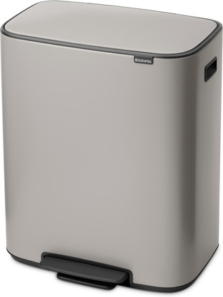 Brabantia Bo Mülleimer 60 Liter Soft Grey