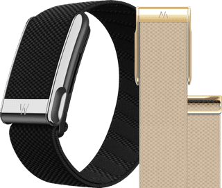 WHOOP MG Life Black Subscription 1 Year + WHOOP MG SuperKnit Luxe Band Dark Blue