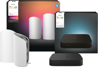 Philips Hue Play Wallwasher Weiß Doppelpack + HDMI Sync Box 4K