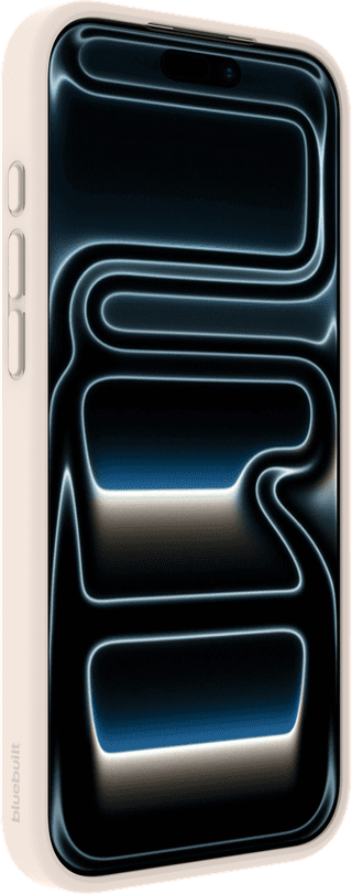 BlueBuilt MagSafe Hülle iPhone 18 Pro Max Beige + Powerbank 5.000 mAh Grau