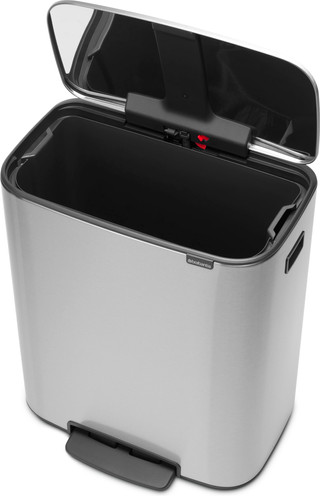 Brabantia Bo Pedal Bin 60 Liter Edelstahl Fingerprint Proof