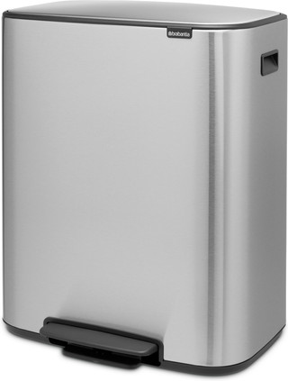 Brabantia Bo Pedal Bin 60 Liter Edelstahl Fingerprint Proof