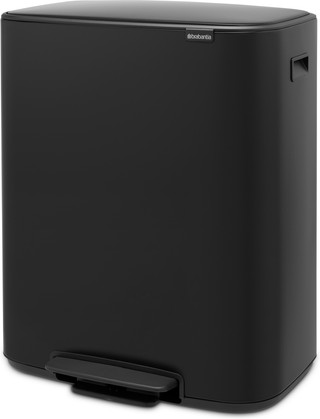 Brabantia Bo Pedal Bin 2 x 30 Liter Matt Black