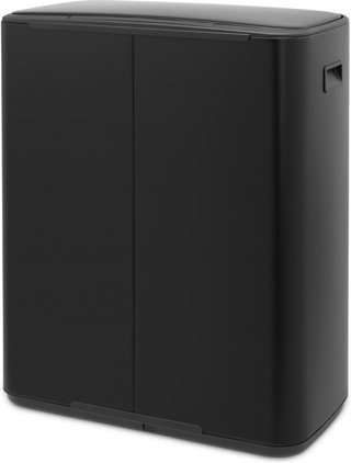 Brabantia Bo Pedal Bin 2 x 30 Liter Matt Black