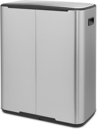 Brabantia Bo Pedal Bin 2 x 30 Liter Edelstahl Fingerprint Proof
