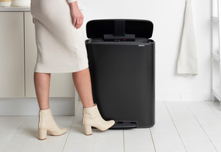 Brabantia Bo Pedal Bin 60 Liter Matt Black