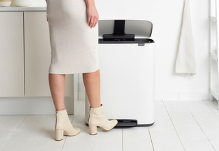 Brabantia Bo Pedal Bin 2 x 30 Liter White