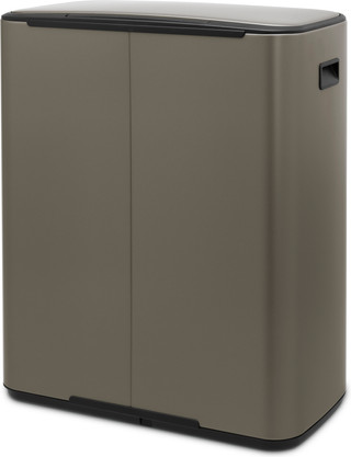 Brabantia Bo Pedal Bin 2 x 30 Liter Platinum
