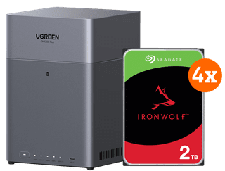 UGREEN NASync DH4300 + Seagate IronWolf 2TB 4-pack