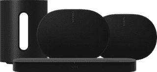 Sonos Beam Ultra Schwarz + Sonos Sub Mini + 2x Era 300 Schwarz