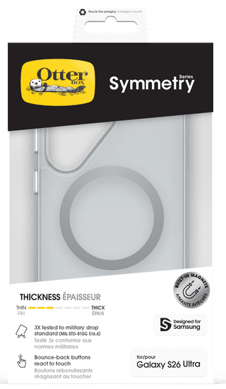 Otterbox Symmetry Samsung Galaxy S26 Ultra Backcover mit Magnet Transparent