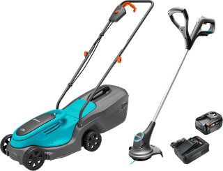 GARDENA PowerMax 30/18V P4A Solo + SmallCut 23/18V P4A Solo + Bosch Starterset 18V 4,0 Ah