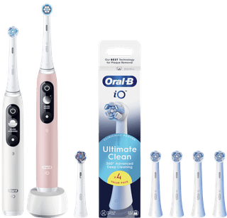 Oral-B iO Series 6N Doppelpack Weiß + Rosa Vorteilspack