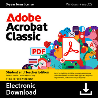 Adobe Acrobat Classic für Schülerinnen und Schüler, Studierende, Azubis und Lehrende 3 Jahre - Digital