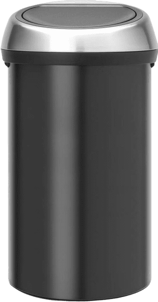 Brabantia Touch Bin 60 Liter Matt Black Fingerprint Proof