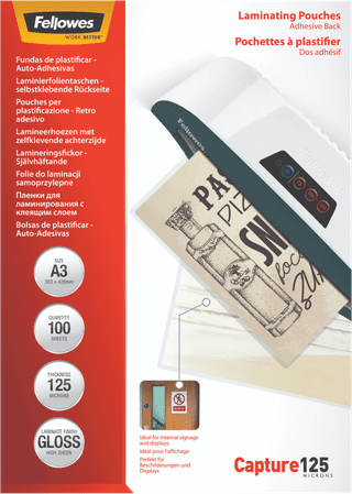 Fellowes Laminierhüllen ImageLast Mat 125 mic A3 (100 Stück)