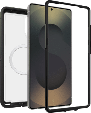 OtterBox Defender Samsung Galaxy S25 Ultra Back Cover with Magnet Transparent Black Belt