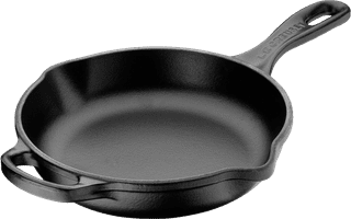 Le Creuset Round Skillet Frying Pan 23cm Matte Black