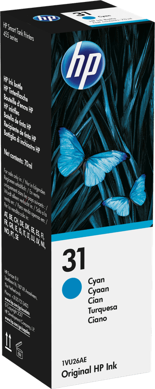 HP 31 Ink Bottle Cyan