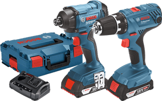 Bosch Professional GSR 18V-21 + GDR 18V-160 Combi Set