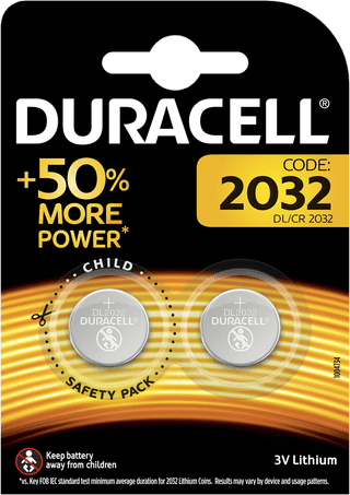 Duracell Specialty 2032 Lithium button cell battery 3V 2 pieces