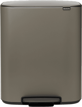 Brabantia Bo Pedal Bin 60 Liter Platinum