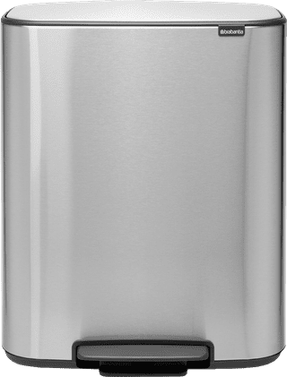 Brabantia Bo Pedal Bin 60 Liter Edelstahl Fingerprint Proof