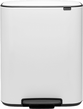 Brabantia Bo Pedal Bin 2 x 30 Liter White