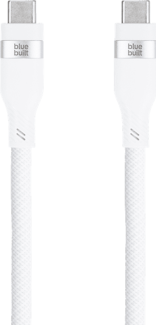 BlueBuilt USB-C Videokabel 240 W 2 m Nylon Weiß