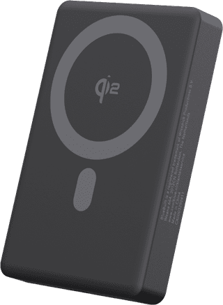 BlueBuilt Wireless Powerbank mit MagSafe und Qi2 10.000 mAh mit Schnellladefunktion Schwarz
