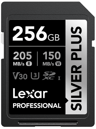 Lexar Professional SDXC Silver Plus 256GB 150 MB/s
