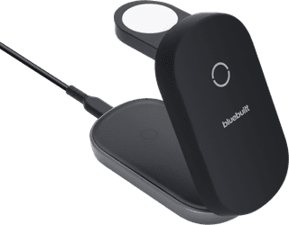 BlueBuilt 3-in-1 Kabelloses Ladegerät mit MagSafe und Qi2 25 W Schwarz