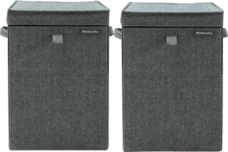 Brabantia Laundry Boxes Pepper Black Duo Pack