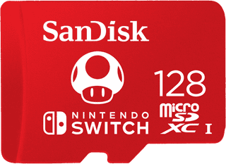 SanDisk MicroSDXC Extreme Gaming 128GB Toad (Nintendo Licensed)