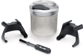 Sage the Bambino Plus Black Truffel + Kaffeemühle